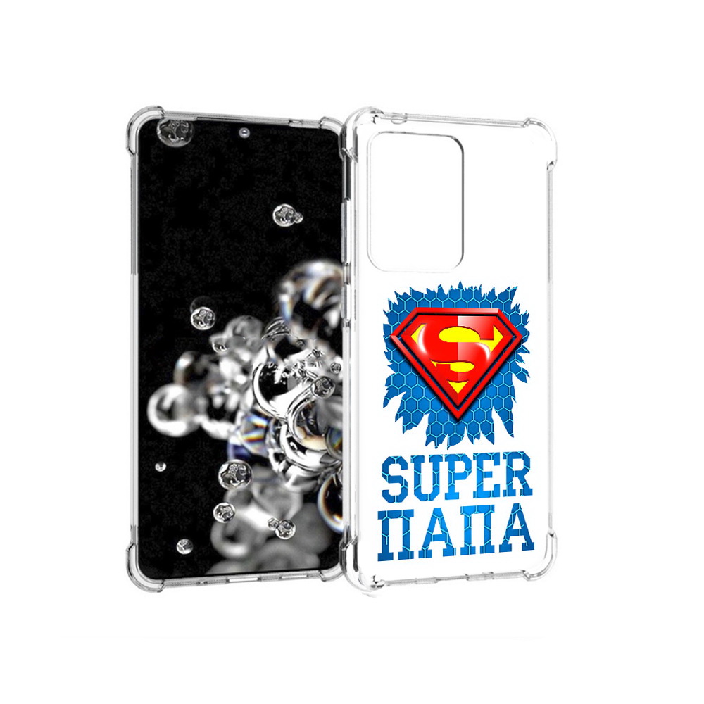 

Чехол MyPads Tocco для Samsung Galaxy S20 Ultra Супер Папа (PT144384.494.165), Прозрачный, Tocco