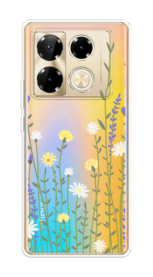 

Чехол на Infinix Note 40 Pro "Ромашка и лаванда", Зеленый;желтый;прозрачный, 3105750-1