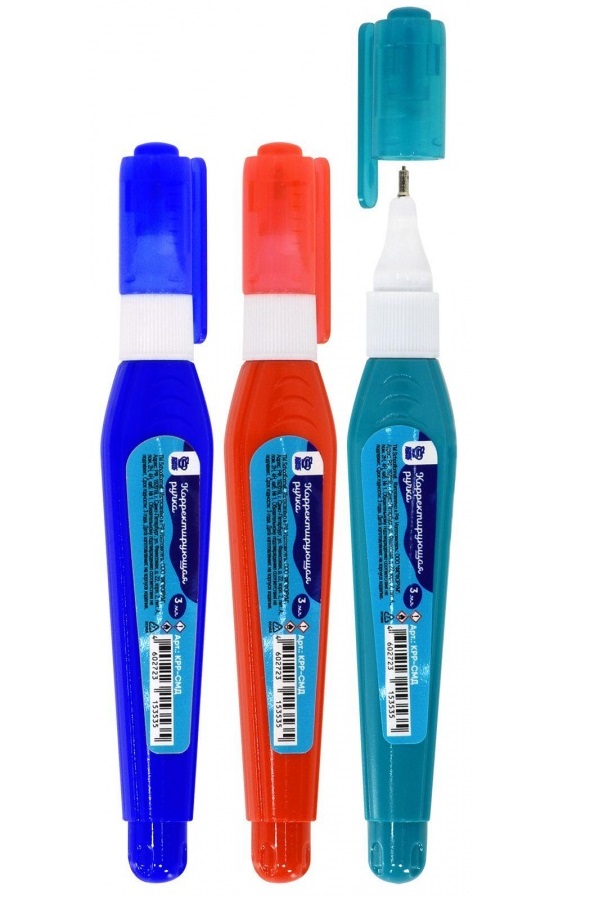 

Корректирующая ручка SchoolФОРМАТ, 3мл, металлический наконечник, Белый