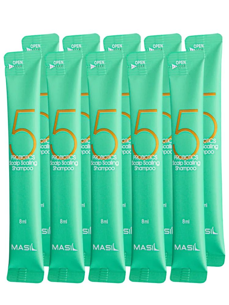 Корейский шампунь MASIL для глубокого очищения волос с пробиотиками 8 мл 10 шт masil шампунь для защиты а волос с пробиотиками 500