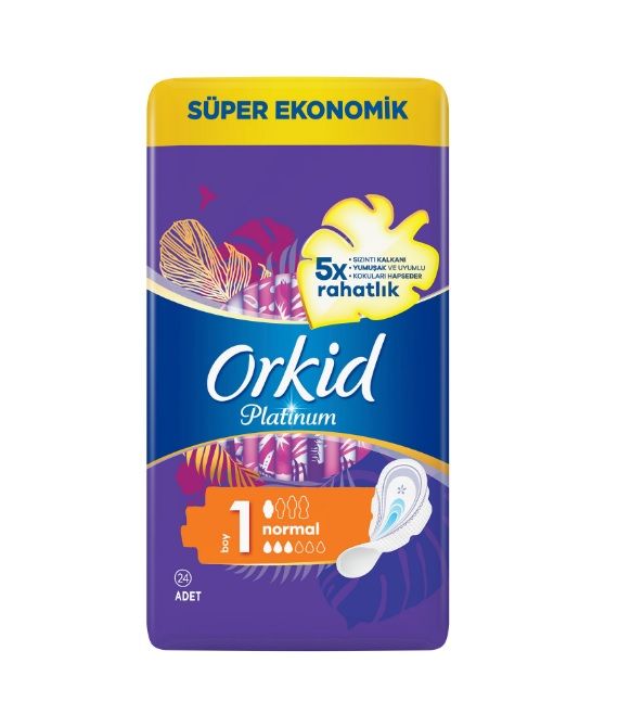

Гигиенические прокладки Orkid Platinum Ultra Normal, размер 1, 24 шт.