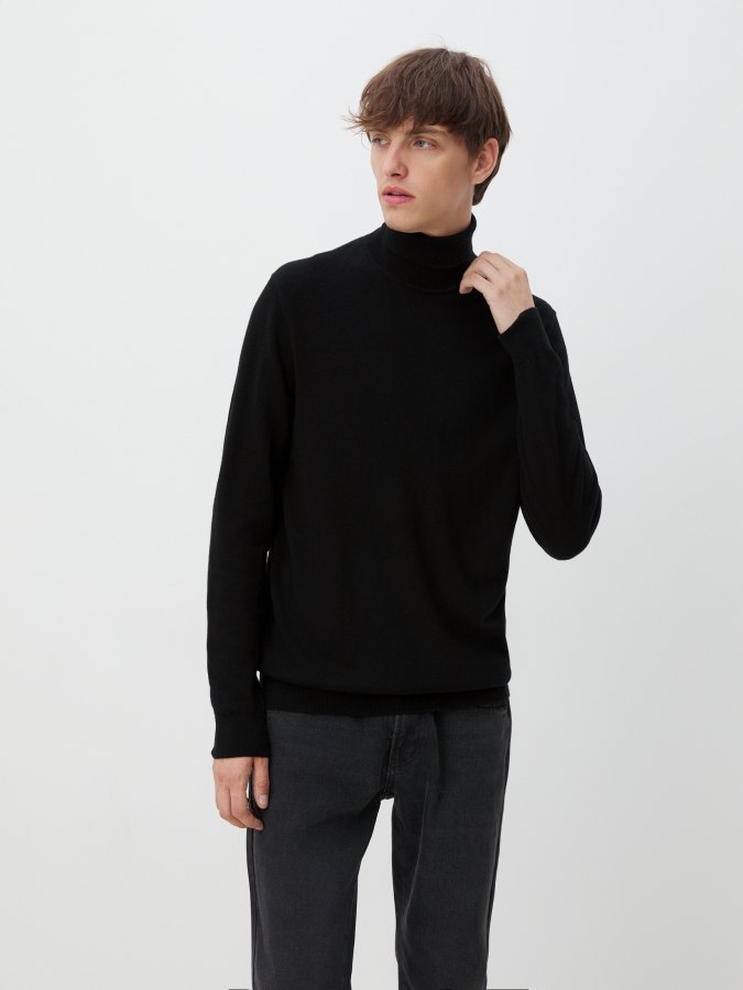 

Водолазка мужская Maison David YM136 черная XL, Черный, YM136