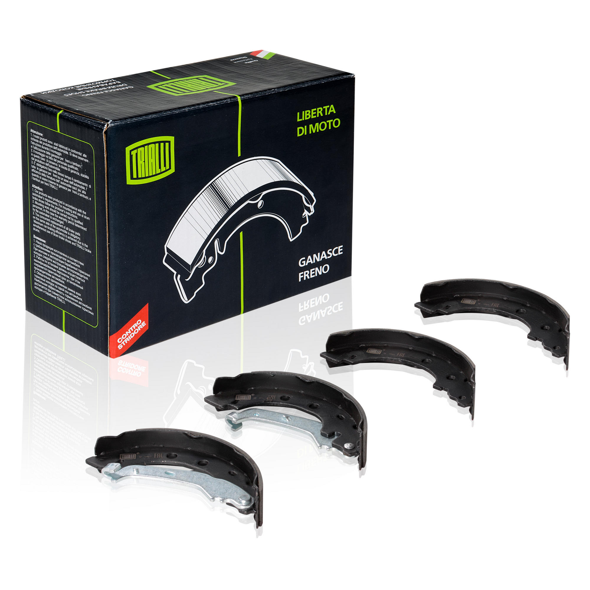 

Колодки торм. для ам Renault Kangoo (97-) барабан. 203,2x39 для Bendix (GF 0961) TRIALLI