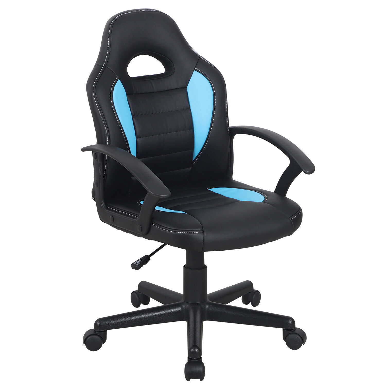 

Кресло компьютерное BRABIX Spark GM-201, черный/голубой, 532505, Spark GM-201