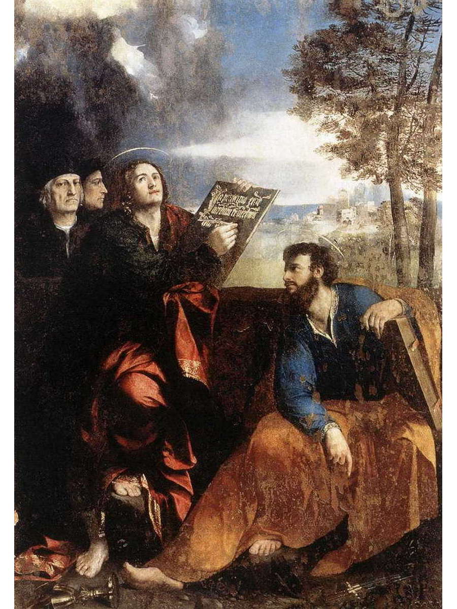 

Постер DRABS A3 Джованни Баттиста Лутери Досси Sts John and Bartholomew with Donors