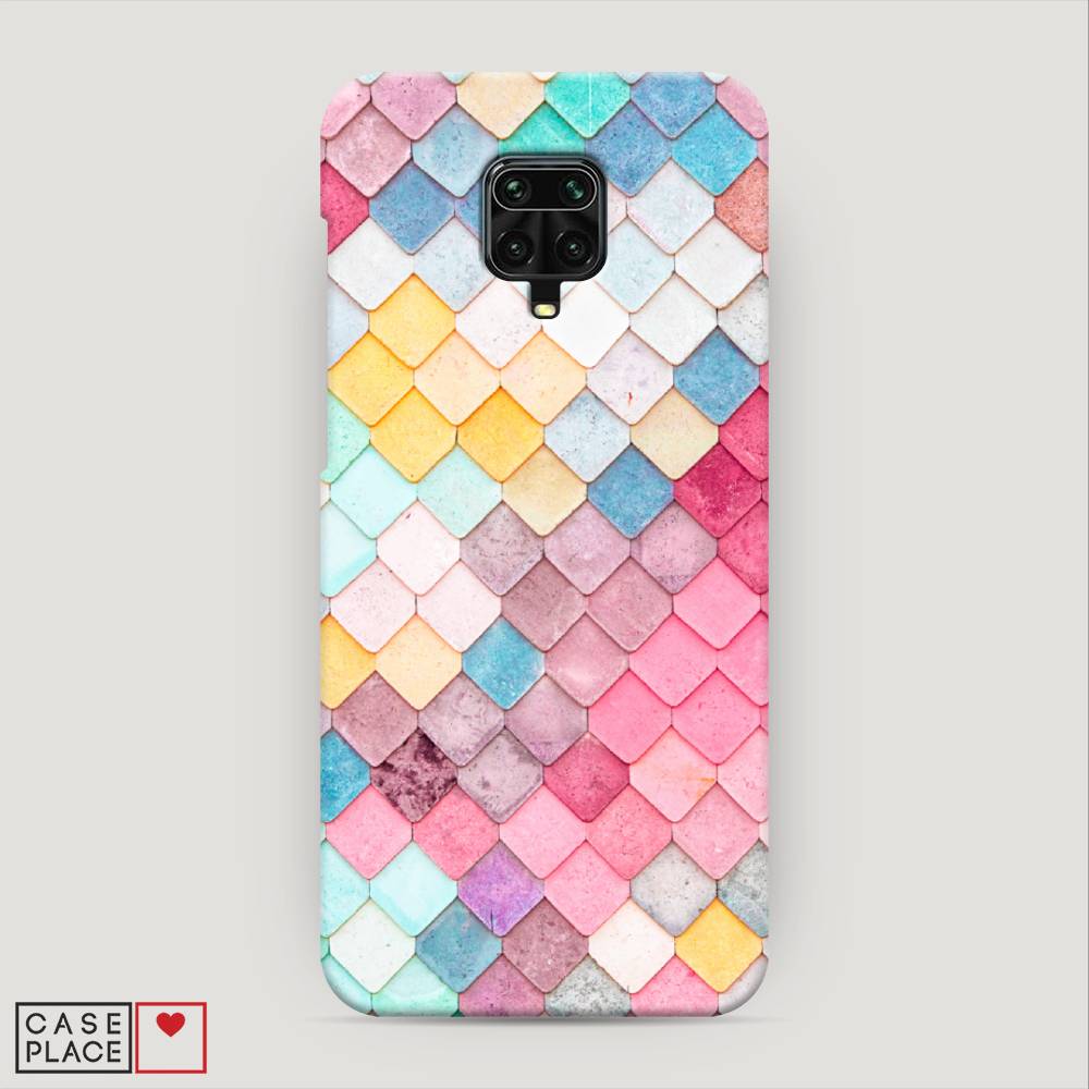 

Пластиковый чехол "Нежные ромбики" на Xiaomi Redmi Note 9 Pro, 38020-3