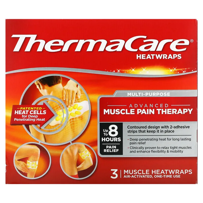 

Пластырь ThermaCare, для лечение боли в мышцах и суставах, 3 шт, Желтый, Пластырь ThermaCare, для лечение боли в мышцах и суставах, 3 шт