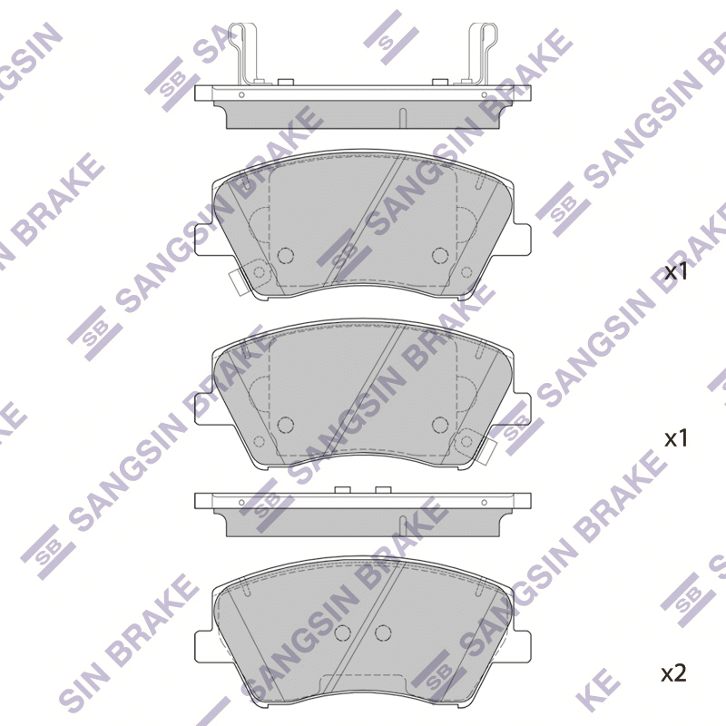 

Колодки передние hyundai elantra vi / kia niro sangsin brake sp1905