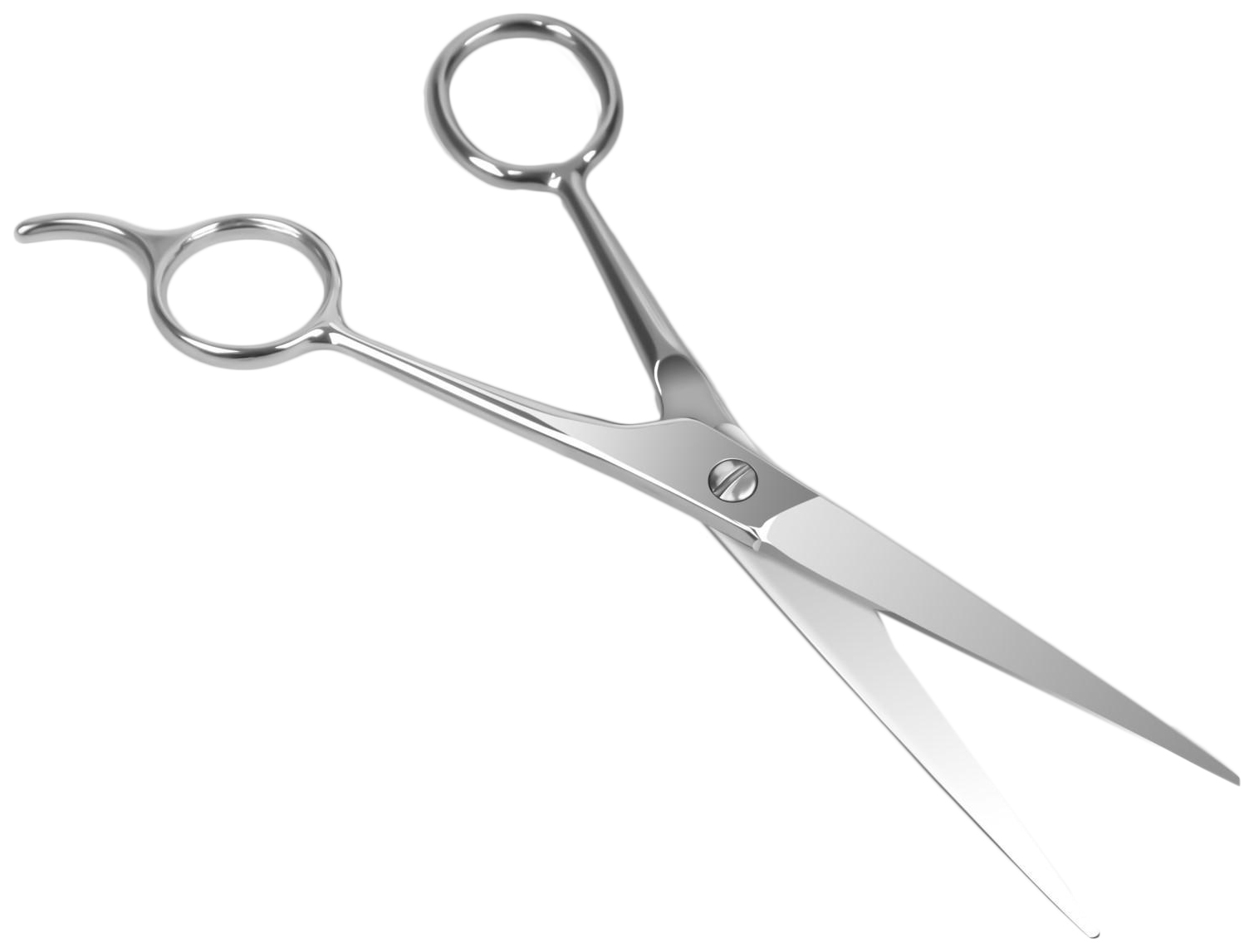 Ножницы парикмахерские с упором, лезвие — 5,5 см, цвет серебристый 1209471