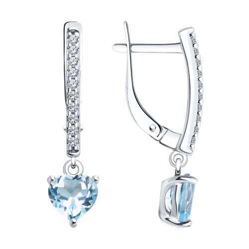 

Серьги из серебра TEO MAORI 892022945, топаз, 892022945