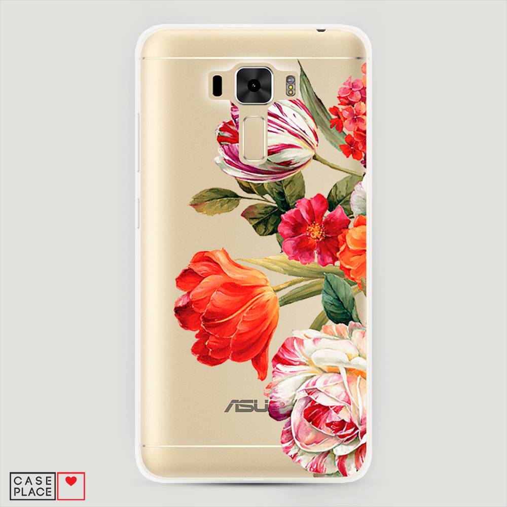 фото Чехол awog "весенний букет" для asus zenfone 3 laser zc551kl