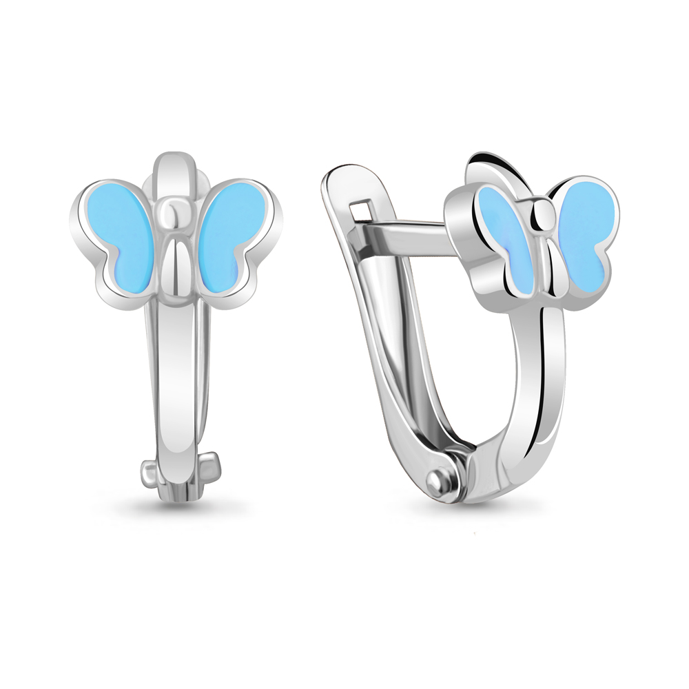 

Серьги из серебра с эмалью Aquamarine 34023_925_р, 34023_925_р