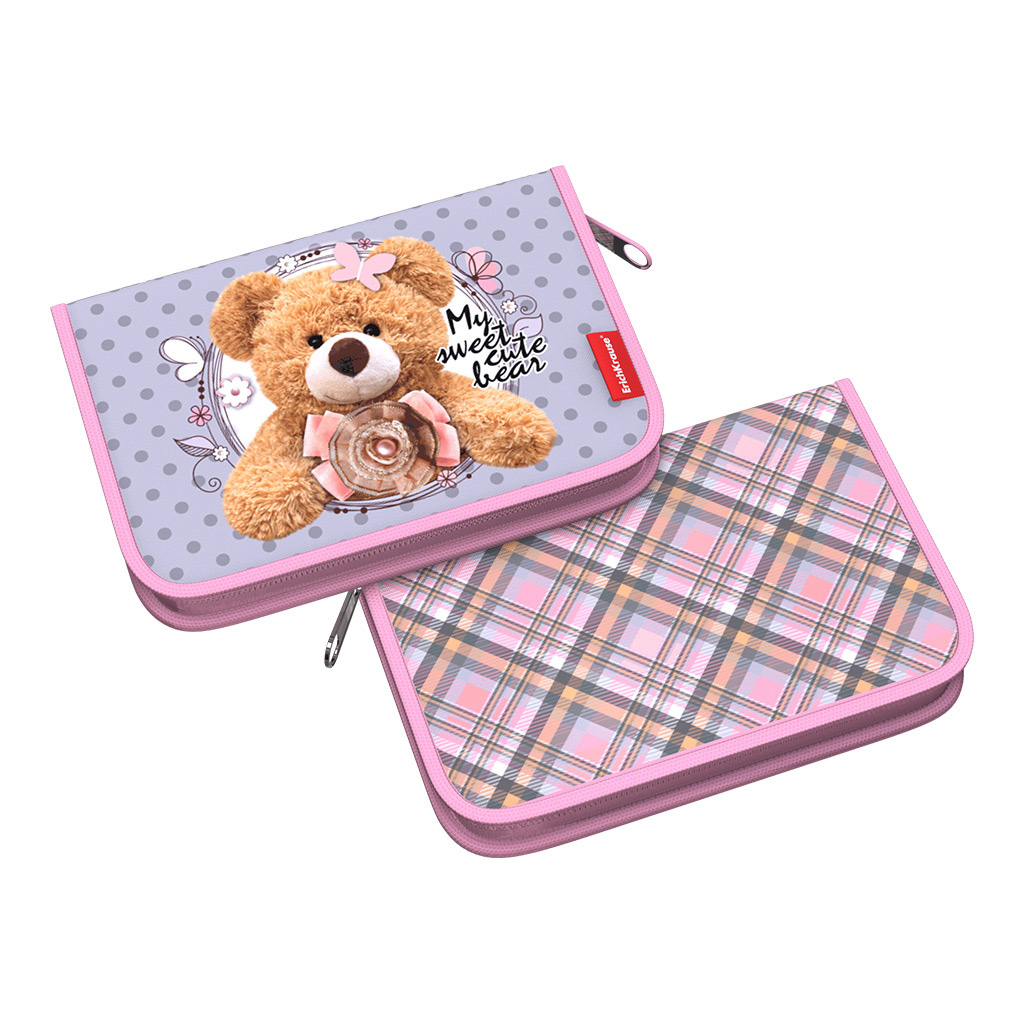 

Пенал-книжка с наполнением ErichKrause 135x205x30мм Teddy Bear