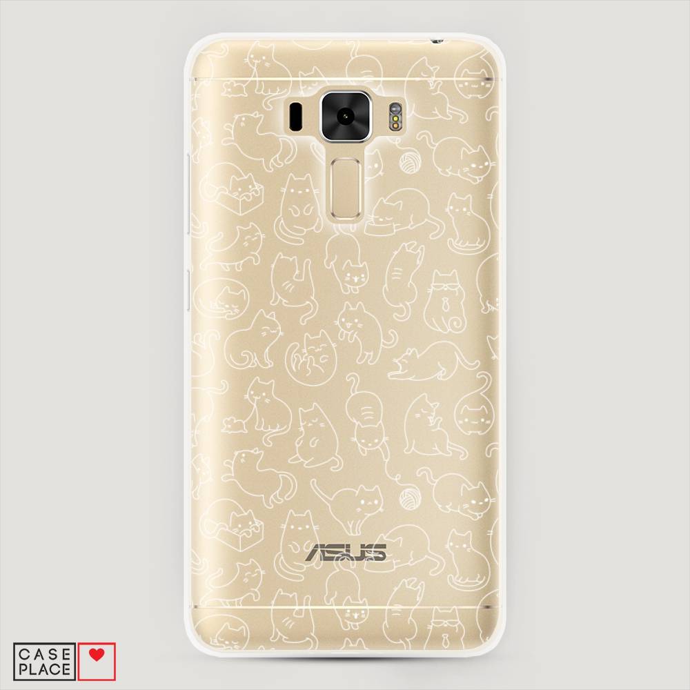 фото Чехол awog "шкодливые котики" для asus zenfone 3 laser zc551kl