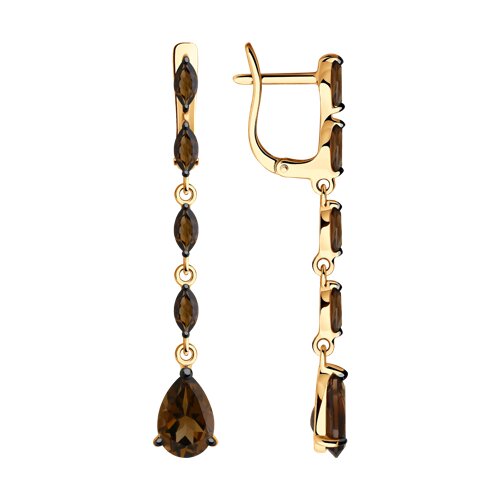

Серьги из серебра TEO MAORI 892022833, раухтопаз, 892022833