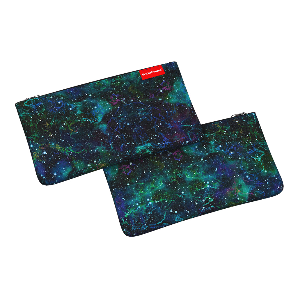 

Пенал конверт ErichKrause Light 220x120мм Emerald Stardust