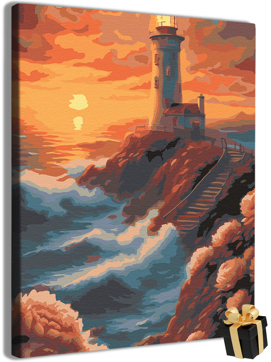 

Картина по номерам Арт-студия Unicorn N-4600 маяк 40x50, маяк