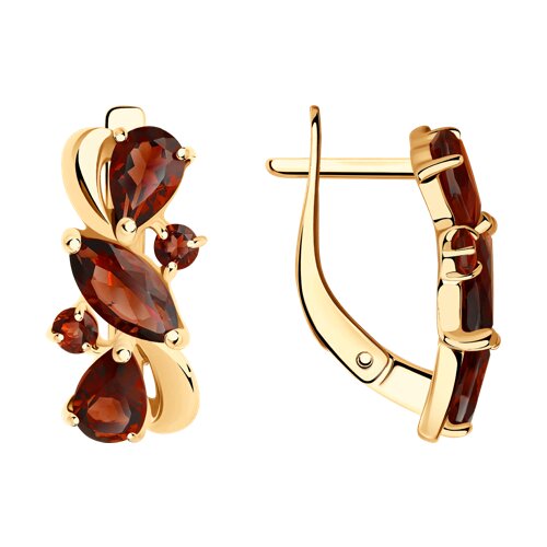 

Серьги из серебра TEO MAORI 892021804, гранат, 892021804