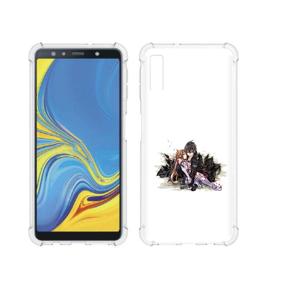 

Чехол MyPads Tocco для Samsung Galaxy A7 (2018) аниме асуна (PT95255.558.222), Прозрачный, Tocco