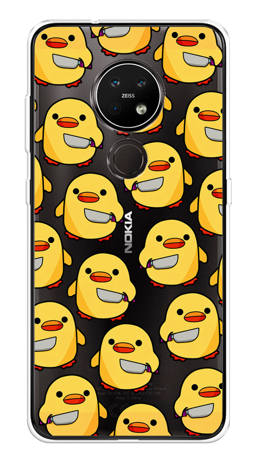 

Чехол на Nokia 6.2 "Утка с ножом", Прозрачный;желтый;оранжевый, 123050-1
