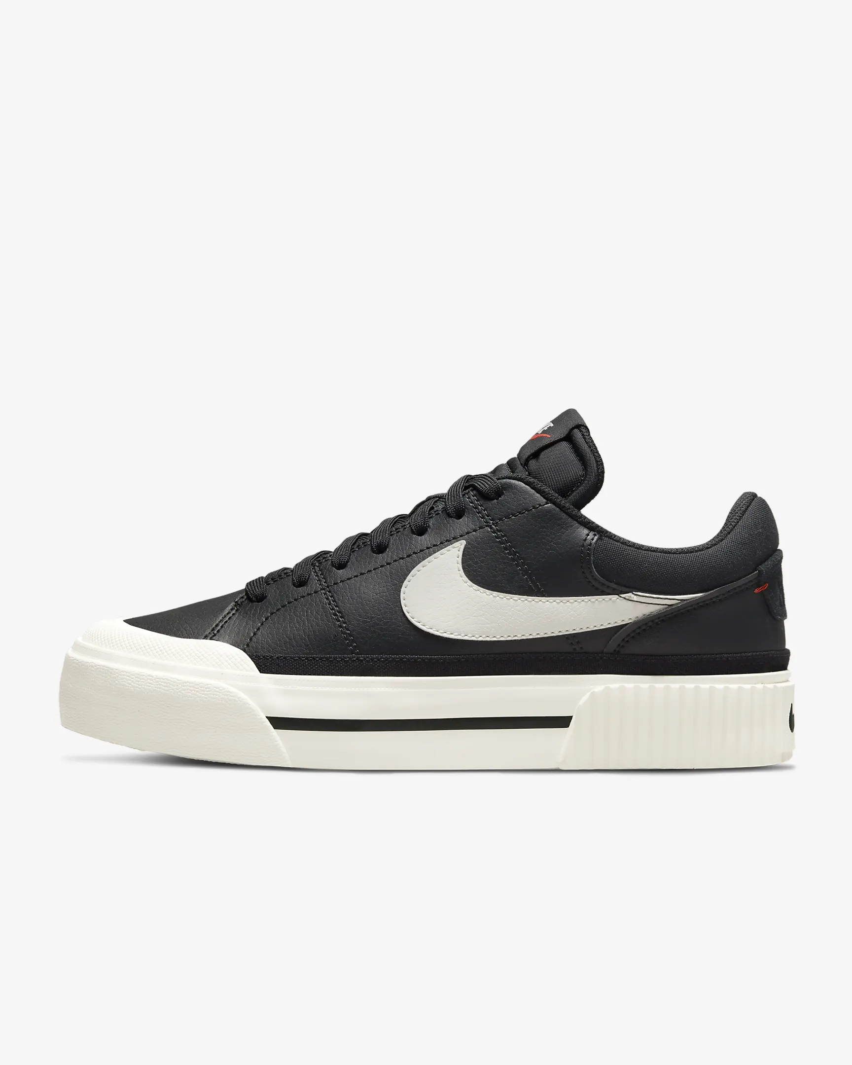 Кеды женские Nike Court Legacy Lift DM7590-001 черные 39.5 EU