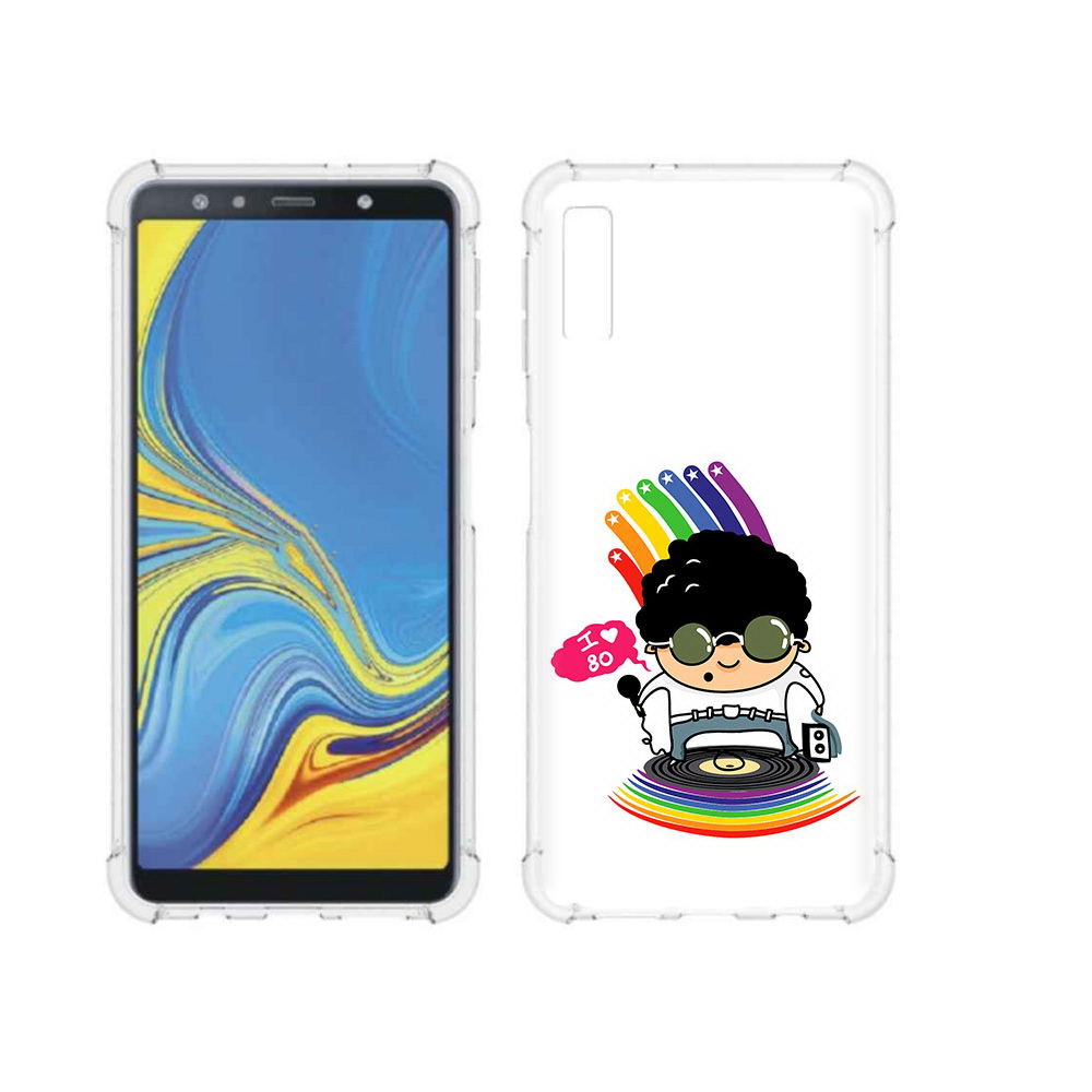 

Чехол MyPads Tocco для Samsung Galaxy A7 (2018) Я люблю 80-е (PT95255.558.205), Прозрачный, Tocco