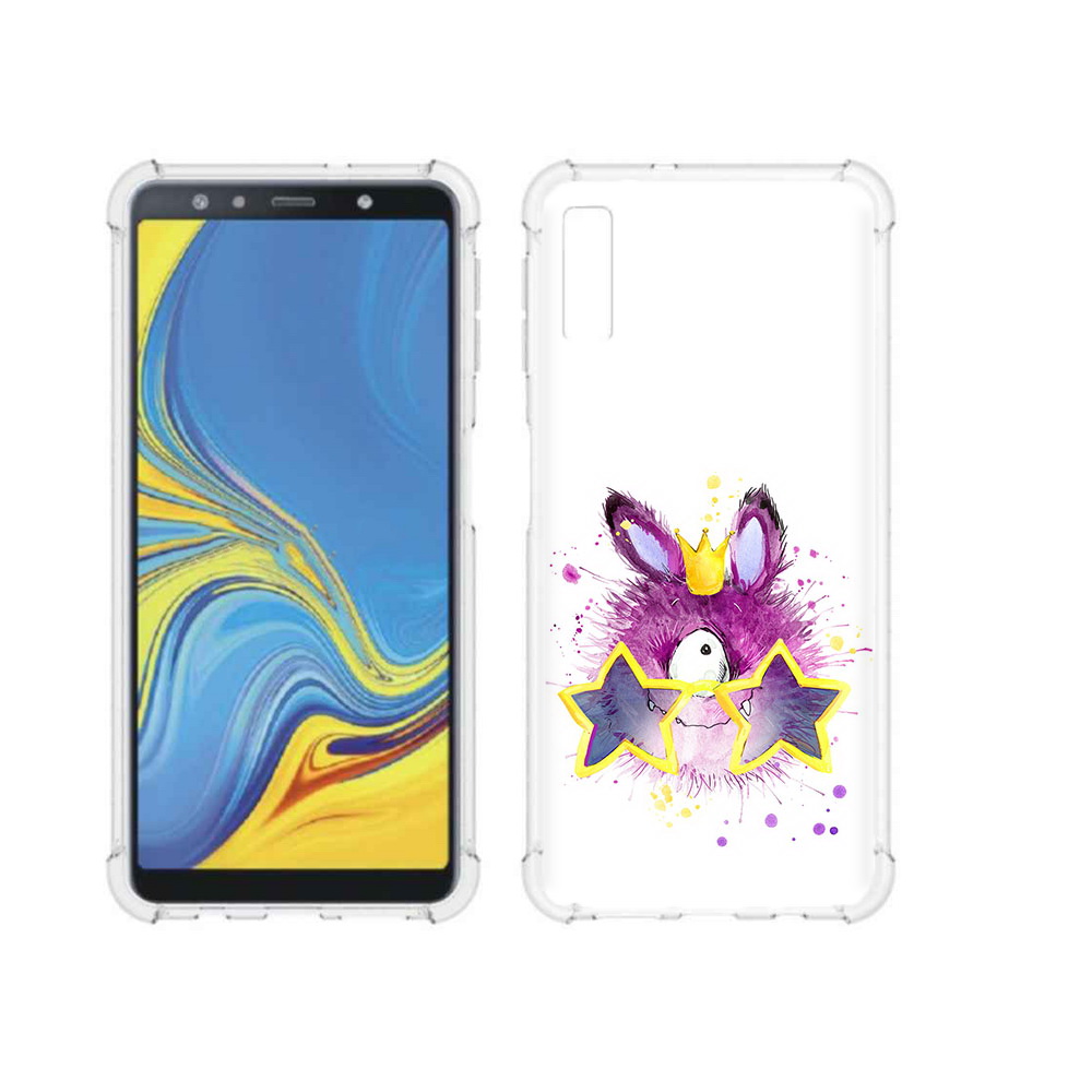 

Чехол MyPads Tocco для Samsung Galaxy A7 (2018) Шуршуля (PT95255.558.202), Прозрачный, Tocco