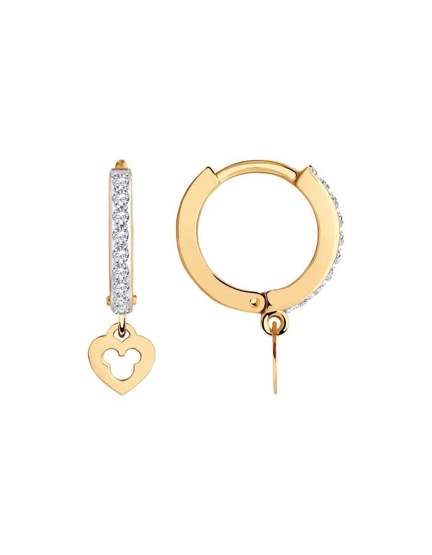 

Серьги подвески из золота TEO MAORI 929146, фианит, 929146
