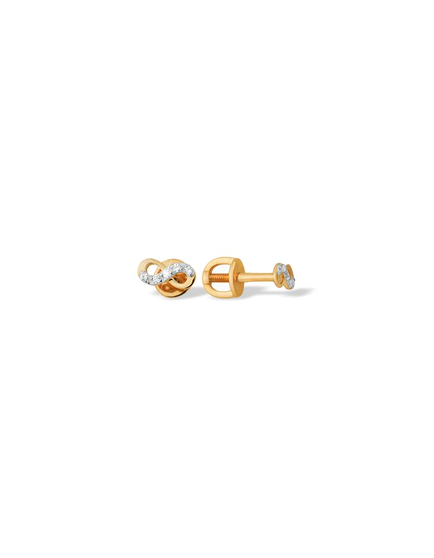 

Серьги пусеты из золота TEO MAORI 9С1326732, фианит, 9С1326732