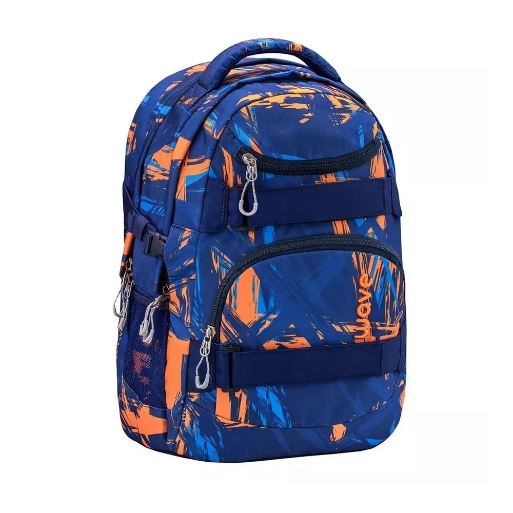 

Рюкзак молодежный Belmil WAVE INFINITY "Orange Graffiti", Арт. 338-72-11, Синий, Orange Graffiti