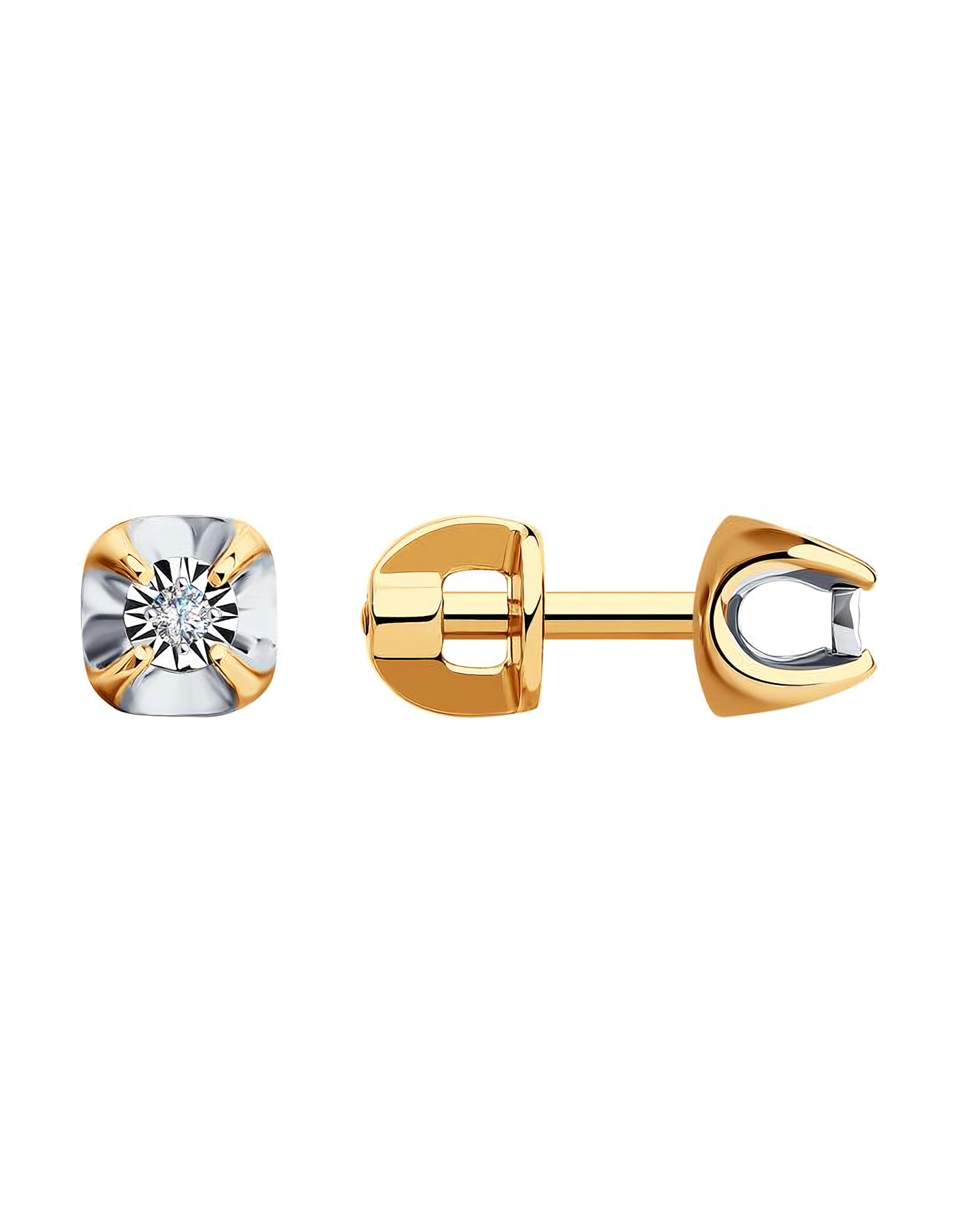 

Серьги пусеты из золота TEO MAORI 91021749, бриллиант, 91021749