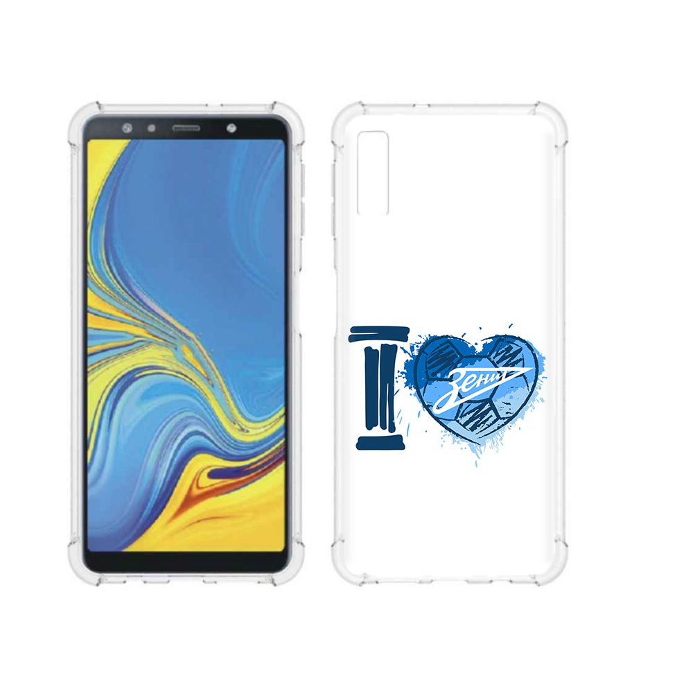 

Чехол MyPads Tocco для Samsung Galaxy A7 (2018) ФК я люблю зенит (PT95255.558.186), Прозрачный, Tocco