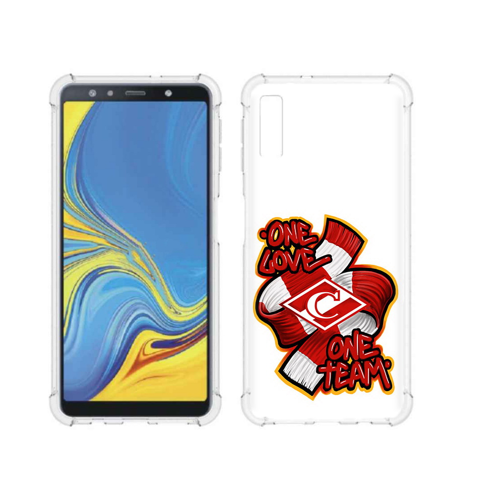 

Чехол MyPads Tocco для Samsung Galaxy A7 (2018) ФК спарак 1 любовь (PT95255.558.184), Прозрачный, Tocco