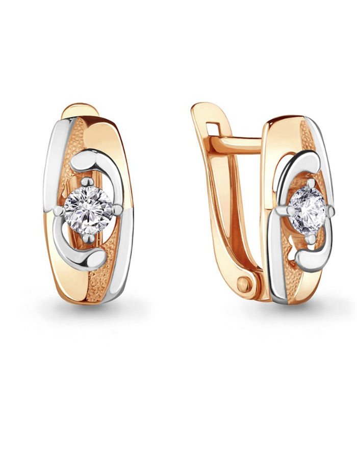 

Серьги из золота TEO MAORI 946861.1, фианит, 946861.1