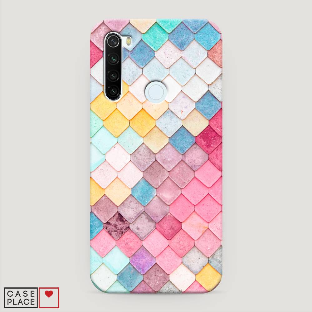 фото Пластиковый чехол "нежные ромбики" на xiaomi redmi note 8t awog