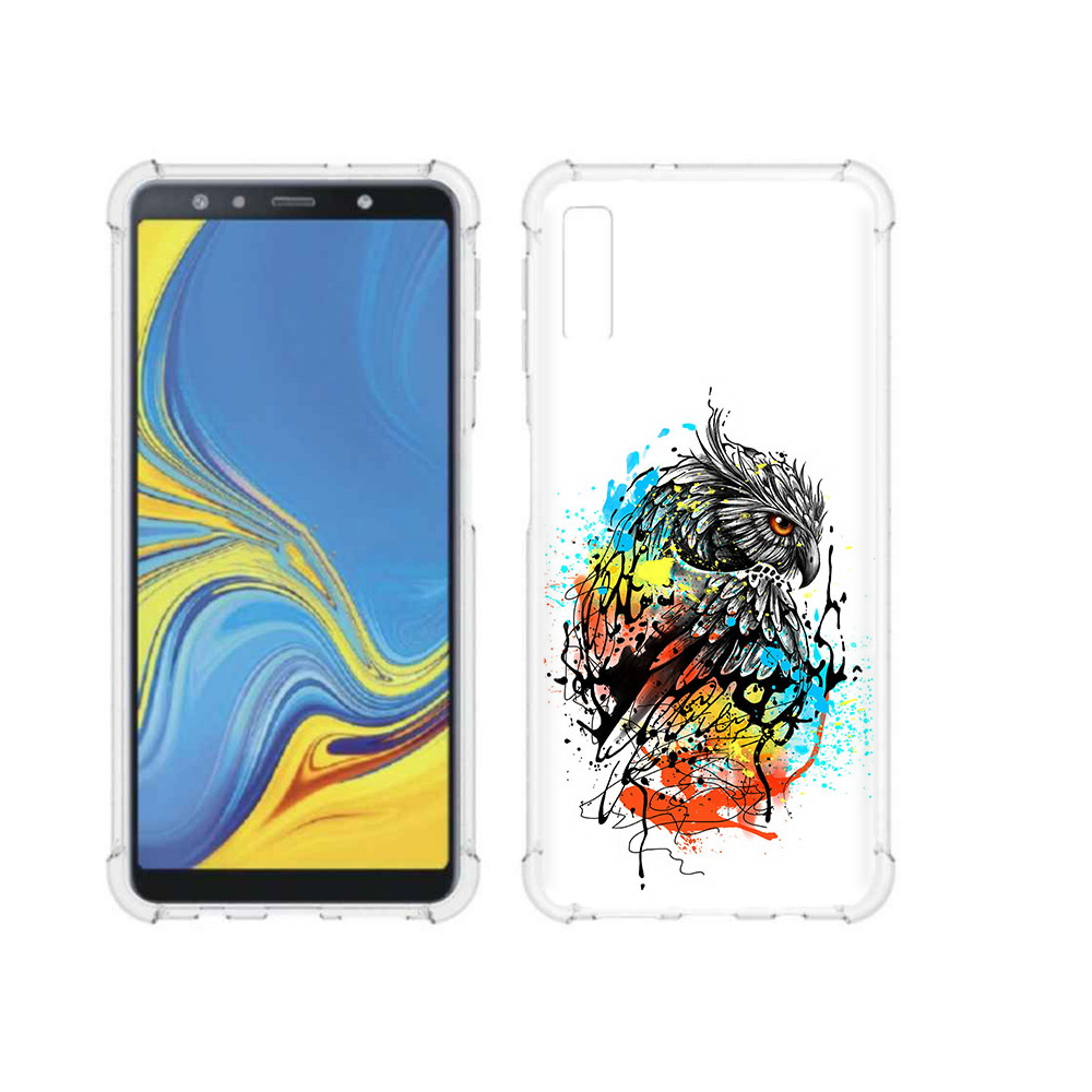 

Чехол MyPads Tocco для Samsung Galaxy A7 (2018) Творческая сова (PT95255.558.170), Прозрачный, Tocco
