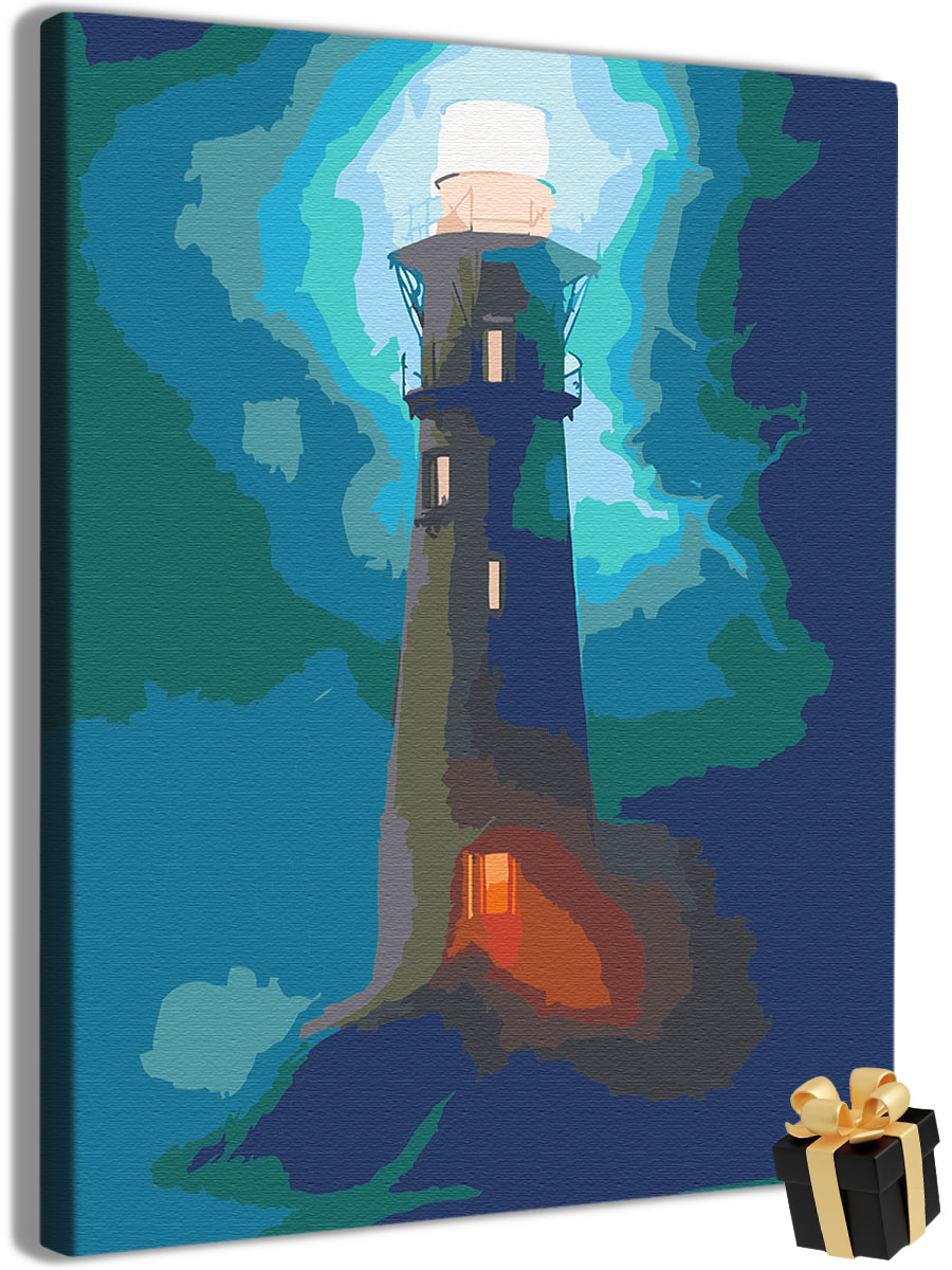 

Картина по номерам Арт-студия Unicorn N-4535 маяк 40x50, маяк