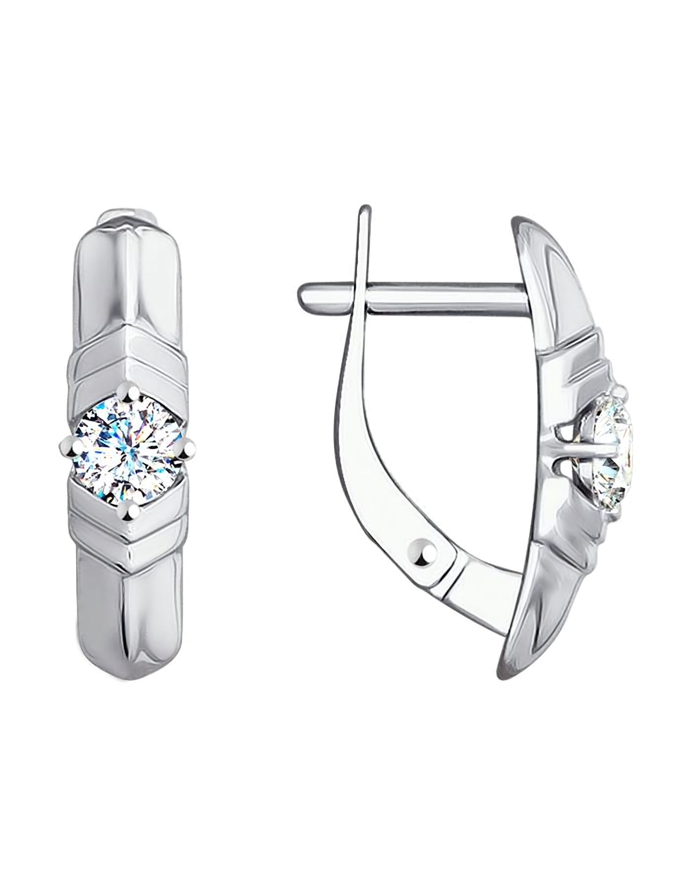 

Серьги из золота TEO MAORI 981020377, фианит, 981020377