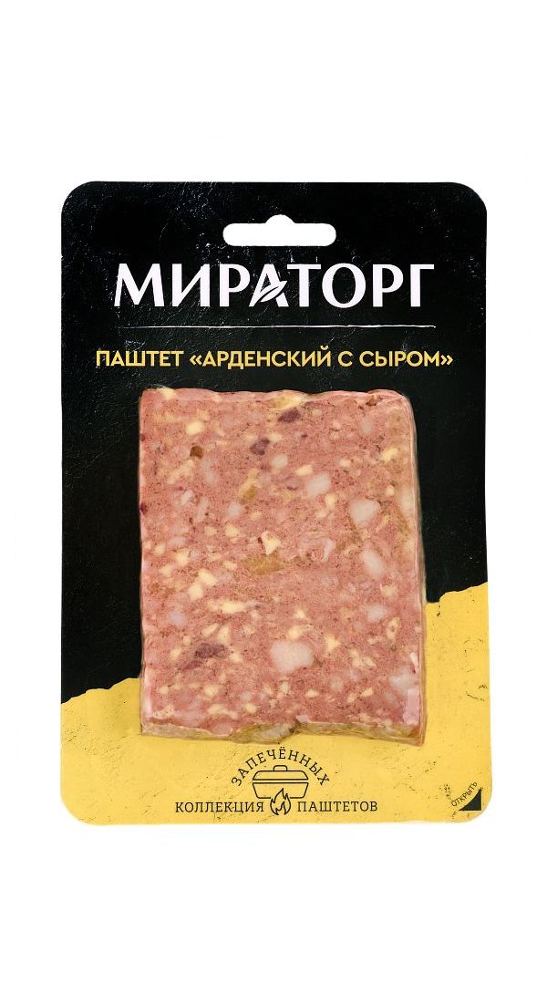 

Паштет из свиной печени Мираторг Арденский с сыром 120 г