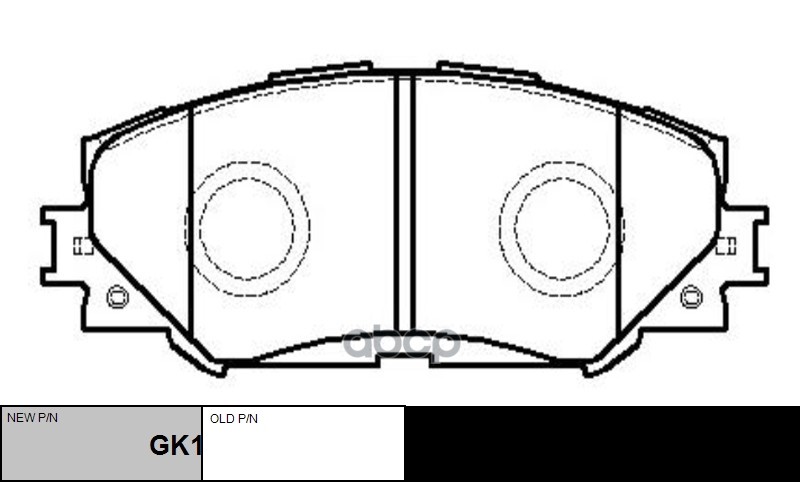 фото Колодки тормозные дисковые передние toyota rav4 2.4 06 (старый арт. ckt-48) gk1062 ctr арт