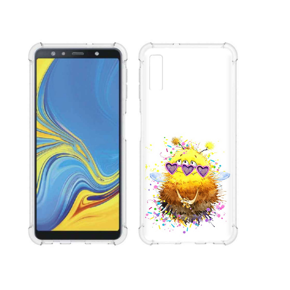 

Чехол MyPads Tocco для Samsung Galaxy A7 (2018) Пушитый шмель (PT95255.558.143), Прозрачный, Tocco