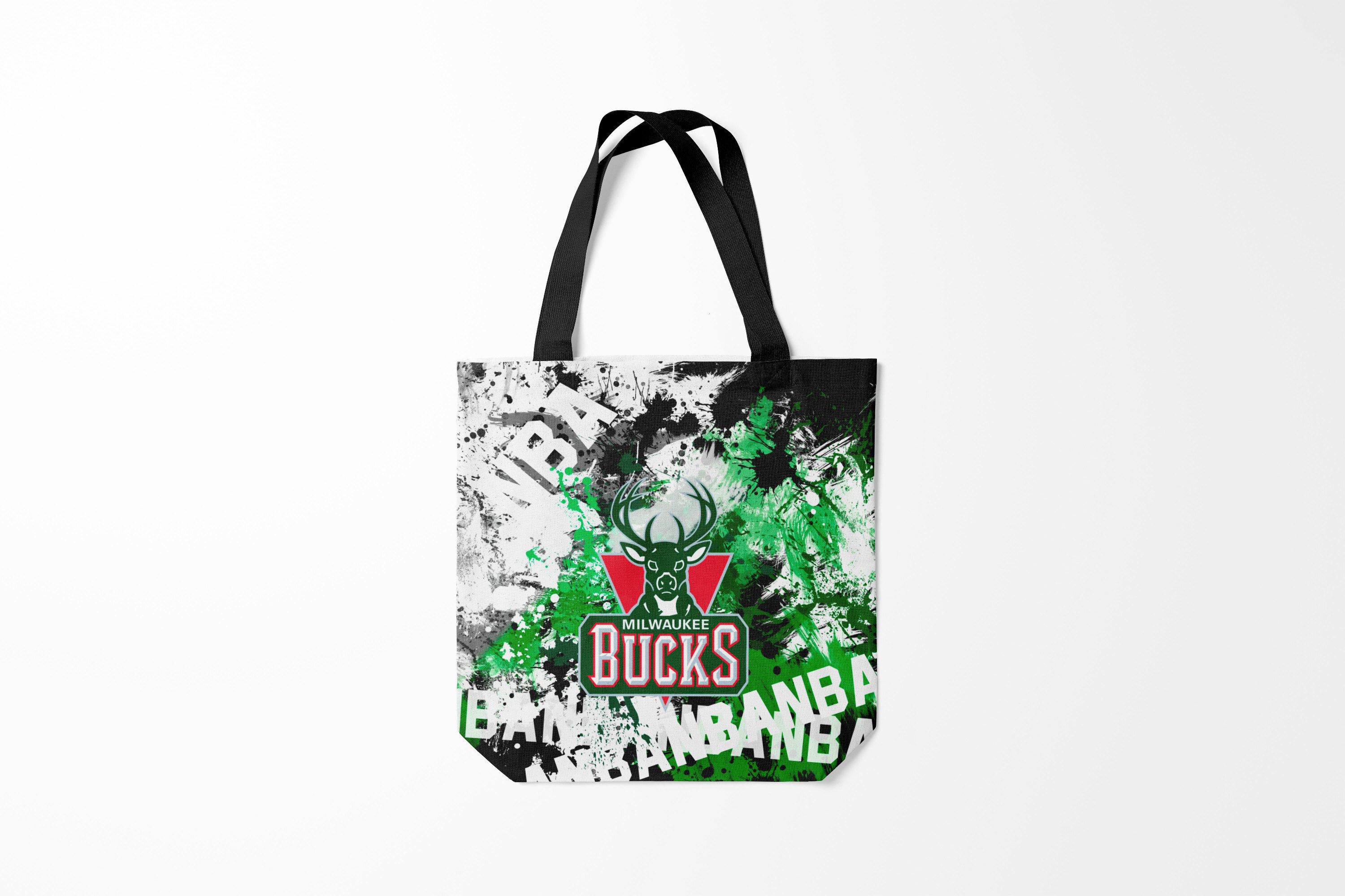 

Сумка шoппер унисекс Burnettie NBA Team Logos 1, черный, NBA Team Logos 1