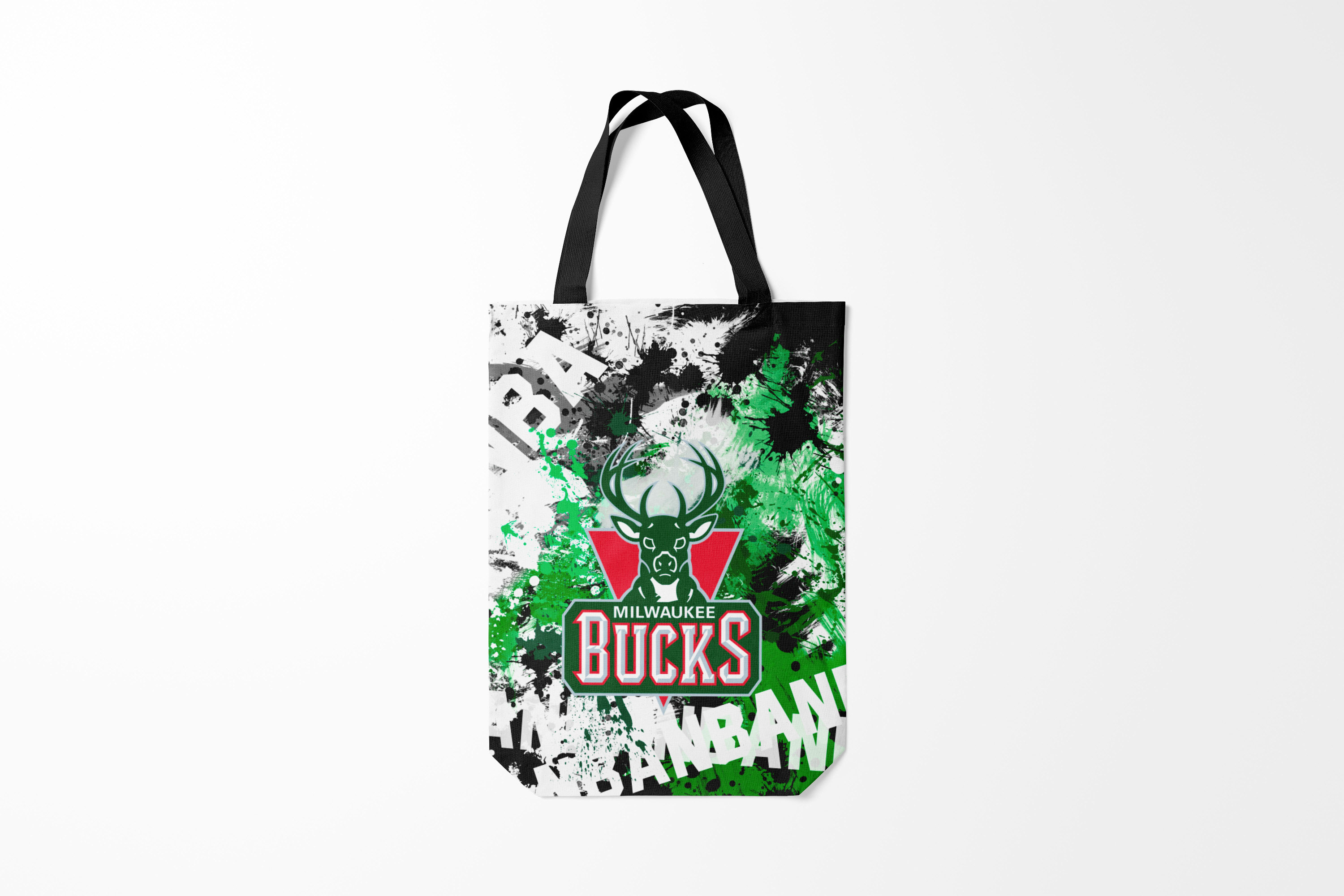 

Сумка шoппер унисекс Burnettie NBA Pattern НБА Паттерн, белый, NBA Pattern НБА Паттерн