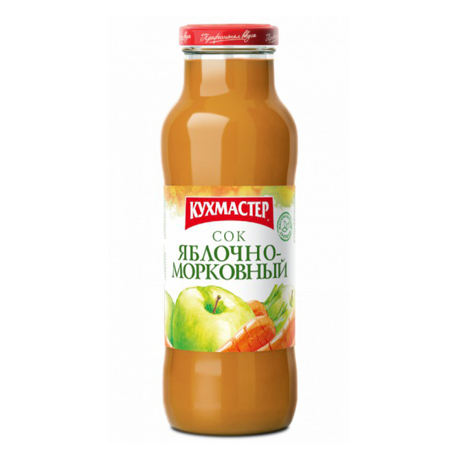 

Сок Кухмастер яблочно-морковный 0,68 л