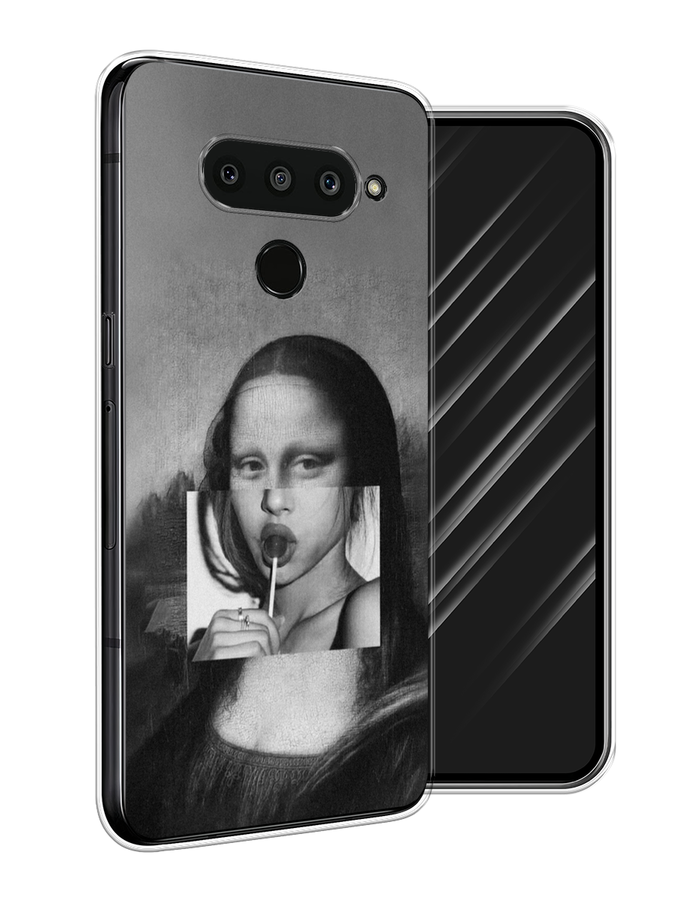 

Чехол Awog на LG V50 ThinQ "Mona Lisa sucking lollipop", Серый, 83850-9