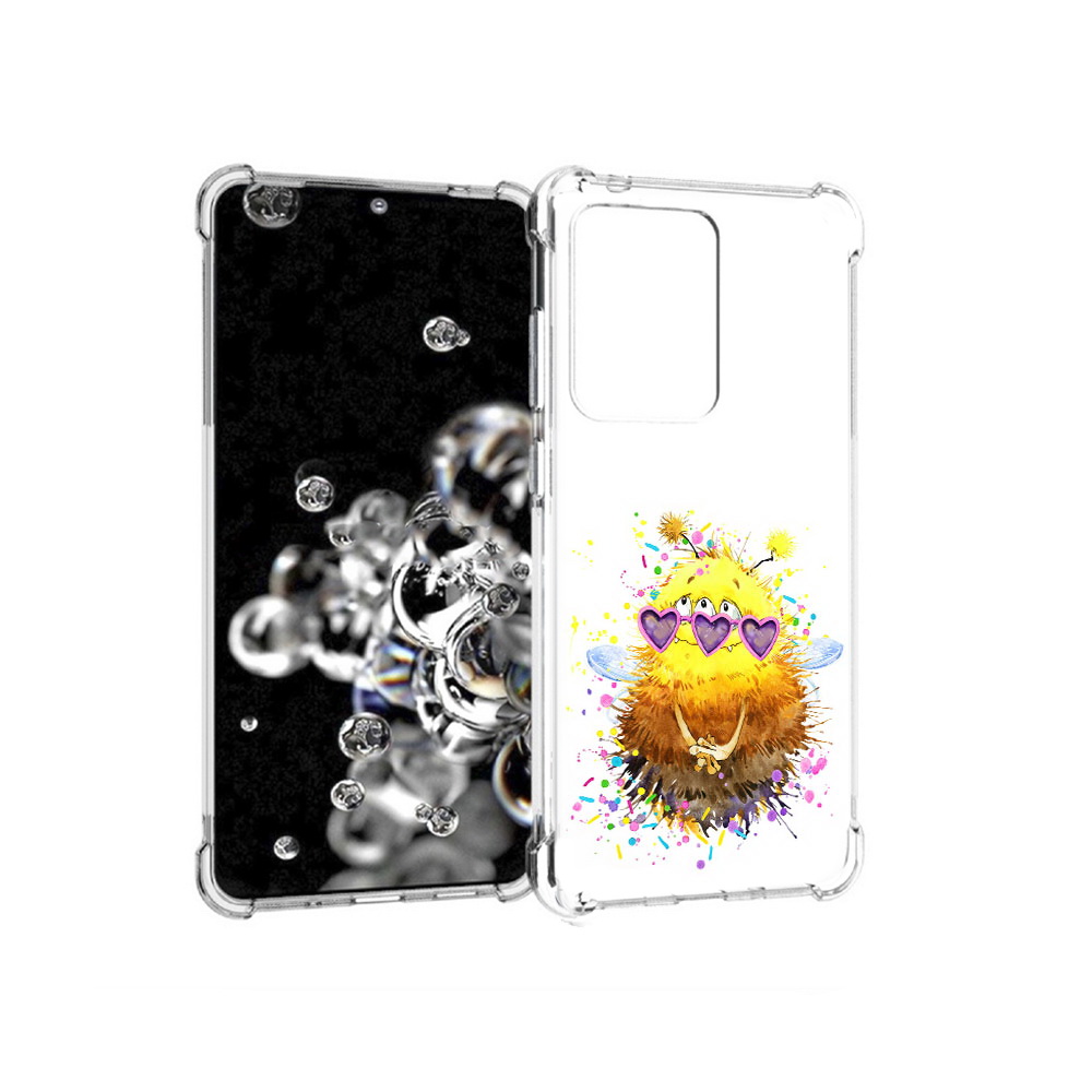 

Чехол MyPads Tocco для Samsung Galaxy S20 Ultra Пушитый шмель (PT144384.494.143), Прозрачный, Tocco