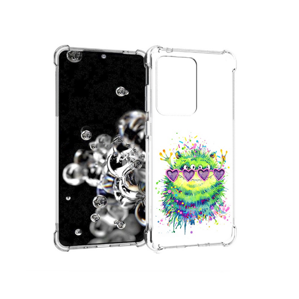 

Чехол MyPads Tocco для Samsung Galaxy S20 Ultra Пушистый персонаж (PT144384.494.142), Прозрачный, Tocco