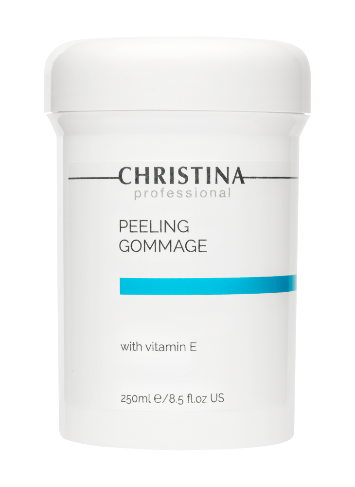 Пилинг для лица Christina Peeling Gommage with Vitamin E 250 мл интенсивный эликсир уход для уплотнения структуры волос plumping elixir with hyaluronic acid klse002 3 3 10 мл