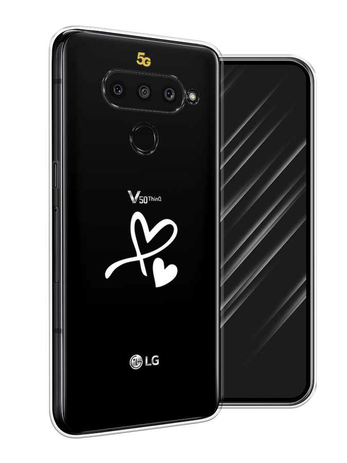 

Чехол Awog на LG V50 ThinQ "Сердечко минимализм", Белый, 83850-6