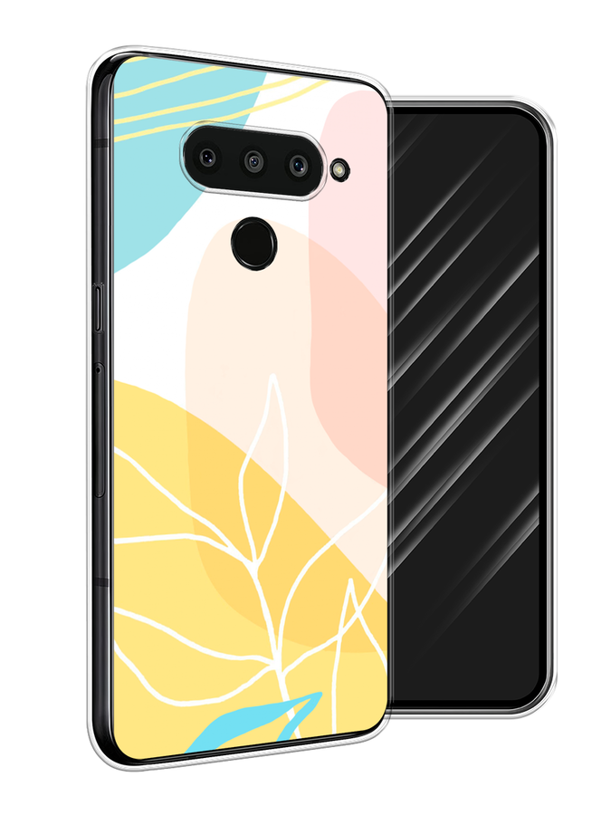 

Чехол Awog на LG V50 ThinQ "Летнее настроение", Желтый;голубой;розовый, 83850-10